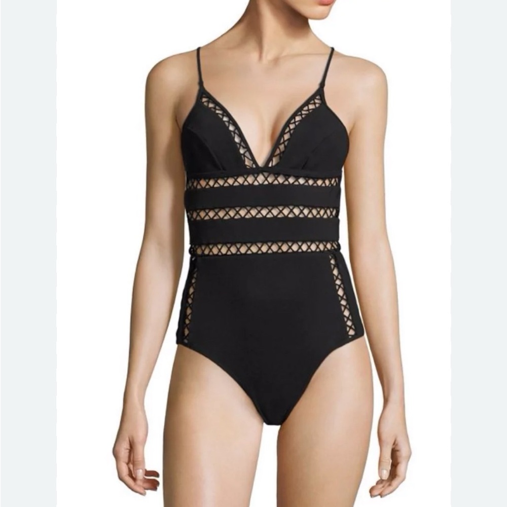 ZIMMERMANN Paradiso Bonded Lattice one piece Swimsuit